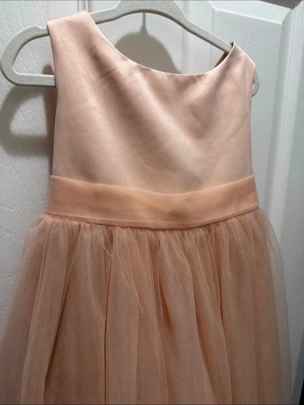 Girls' Peach Tulle Party Dress